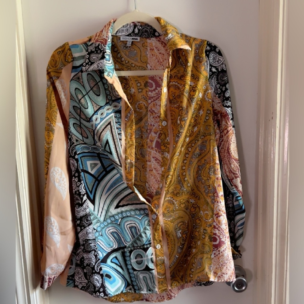 The fine print button down shirt